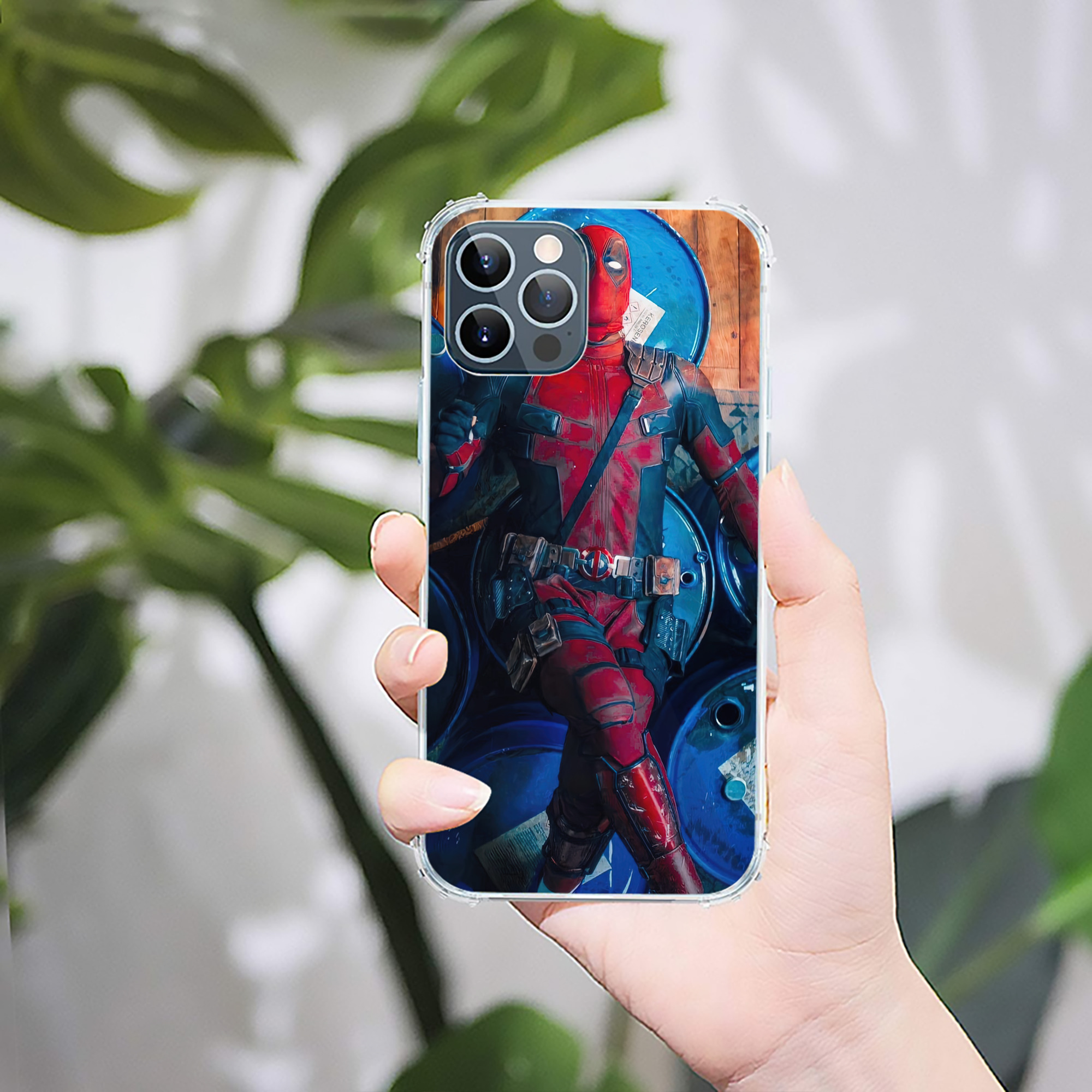 （画像用） Deadpool デッドプール 【iPhone 12シリーズ対応】透明スマホケース（クリアソフトケース）